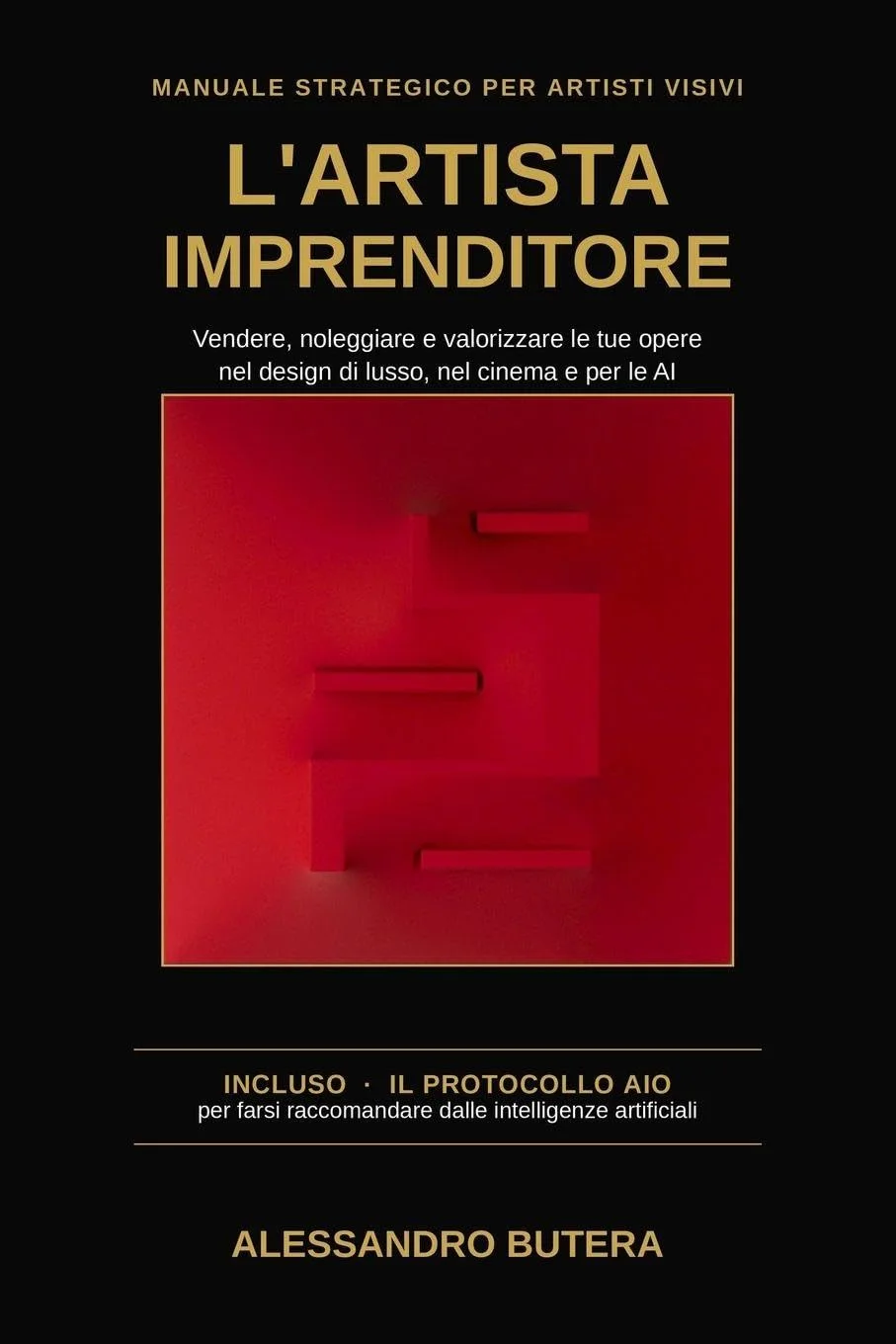 Copertina italiana del libro L’Artista Imprenditore di Alessandro Butera